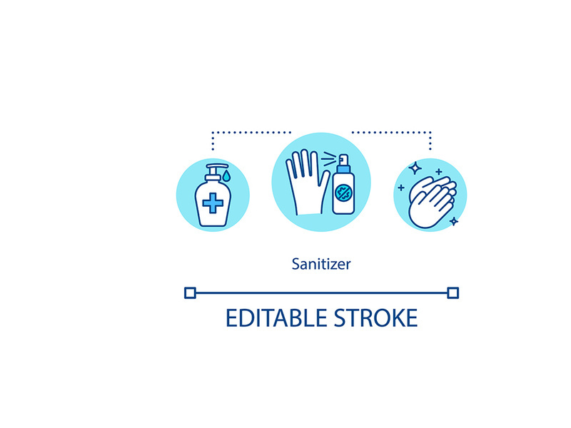Sanitizer concept icon