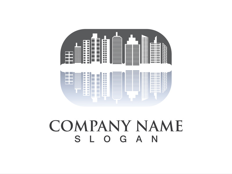 Modern city skyline vector illustration in flat design