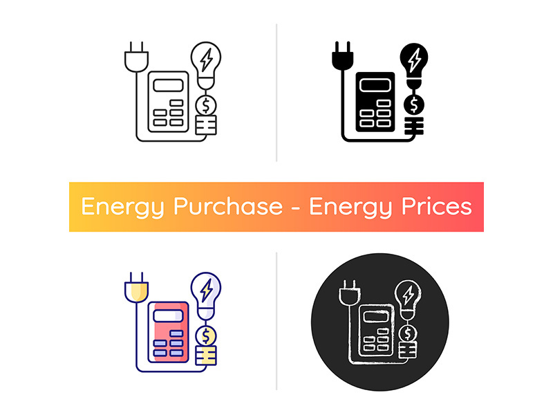 Energy price rebates icon