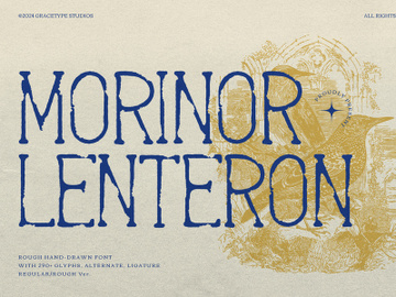 Morinor Lenteron | Hand Drawn Font preview picture
