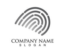 Fingerprint logo vector illustration icon template design