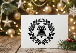 Festive Christmas Bell Wreath for Holiday Decor