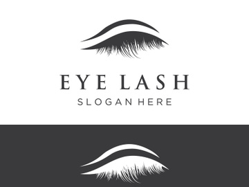Luxurious and colorful eyelash extension logo. preview picture