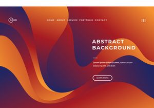 Vibrant Red Abstract Background Wave