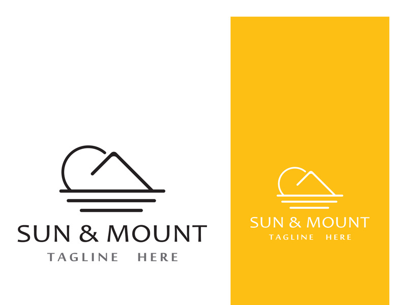 Creative and unique sun logo design.