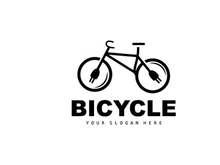 Electric Bicycle Logo, Sport Bike Vector