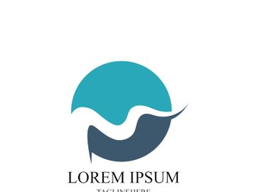 Creek Line Vector Logo Template Illustration preview picture