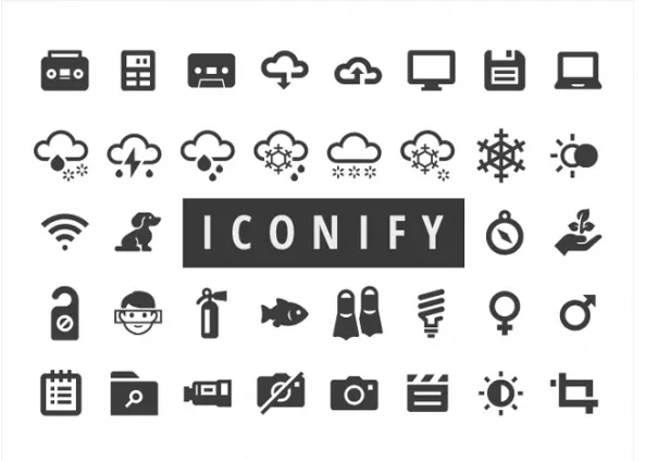 Iconify: 650+ free icons for Web and Apps