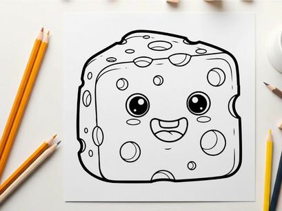 Cute smiling bread loaf vector illustration flat design