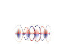 Sound waves vector illustration design template