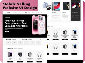 Mobile Selling Website UI Design preview picture