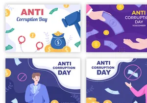 20 Anti Corruption Day Flat Design Illustration