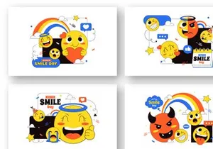10 World Smile Day Illustration