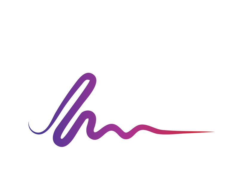 Sound waves vector illustration design template