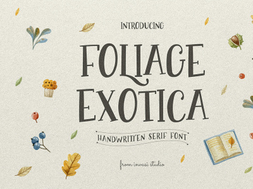 Foliage Exotica - Handwritten Serif preview picture