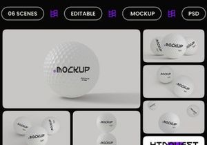 Golf Ball Mockup