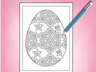 50 Mandala Easter Coloring Pages