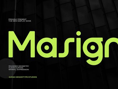 Masign | New Display Sans