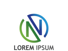 initial letter N logo with modern concept.