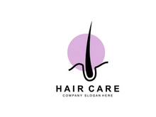 Hair Care Logo, Scalp Layer Design, Health Salon Brand Illustration