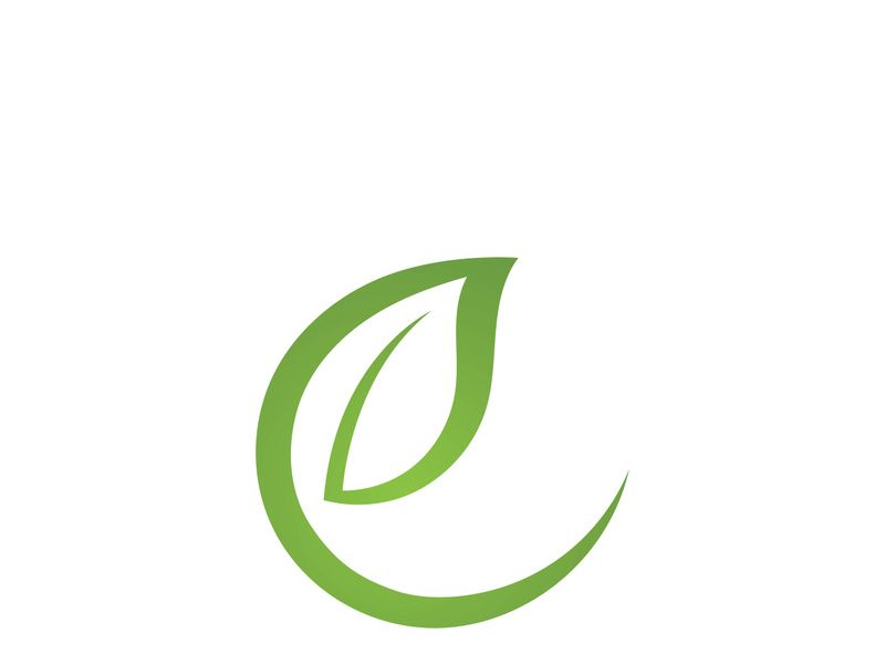 Logos of green Tree leaf ecology nature element vector
