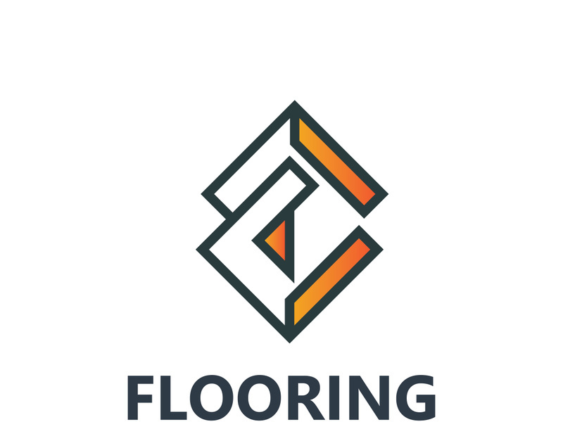 Elegant Tile Flooring Logo Design business store building Template