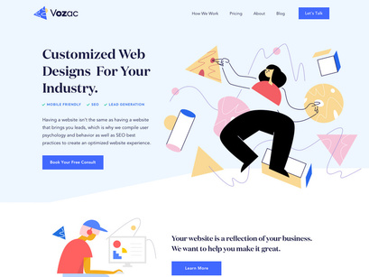 Vozac Website Designs Customized - Sketch