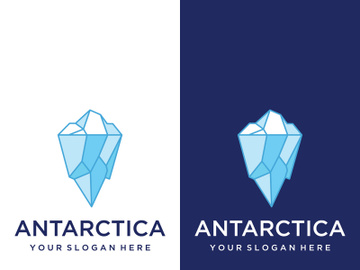 Antarctic iceberg logo design. preview picture