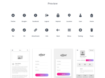 Wirez Free Wireframe Kit preview picture