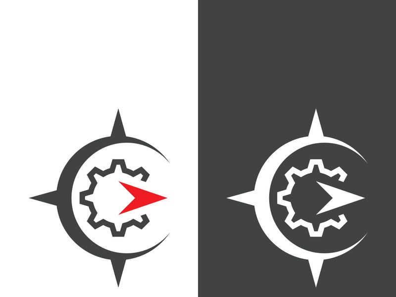 Compass logo template vector icon illustration design
