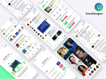 Learn and Share Programming Knowledge Mobile App UI Kit preview picture