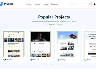 Pixelize Portfolio Nextjs Template
