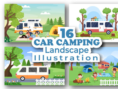 16 Car Camping to Adventure Illustration