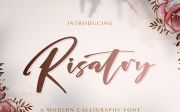 Risatry - Calligraphy Font