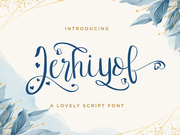 Jerhiyof - Lovely Script Font