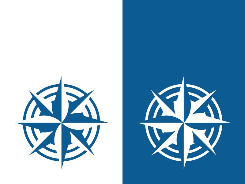 Compass logo template vector icon illustration design