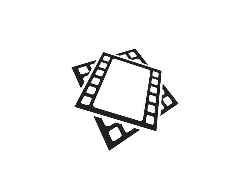 Abstract film icon illustration