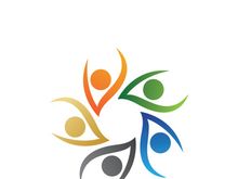 Community logo business template and icon people vector