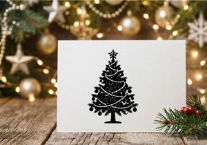 Dekoratives Weihnachtsbaum mit Kugeln und Lichtern für Weihnachtsfeiern