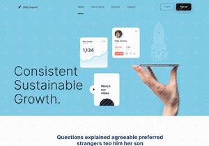 Landing Page design template for Agencies