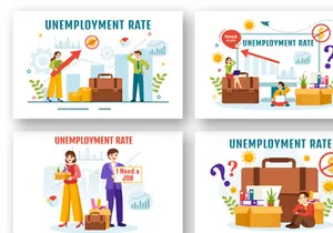 13 Unemployment Rate Illustration