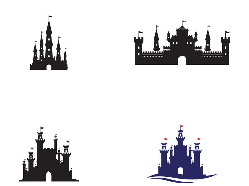 Castle vector illustration icon