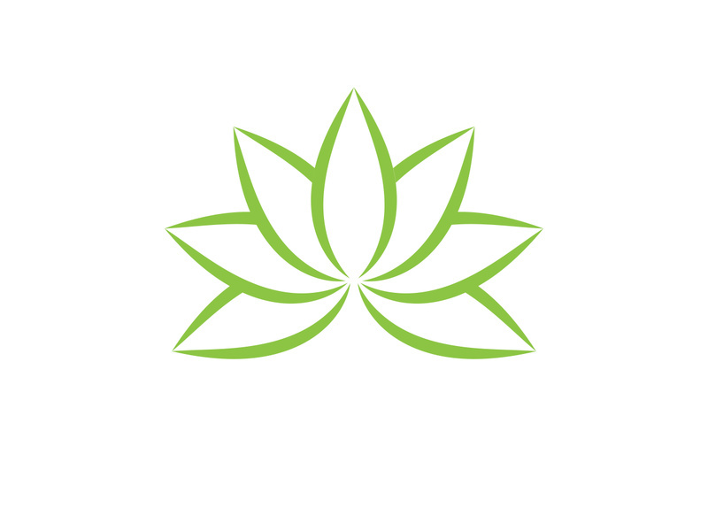 Vegan leaf green eco logo nature