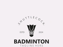 Badminton Shuttlecock logo icon design for Sport Badminton Championship club competition preview picture