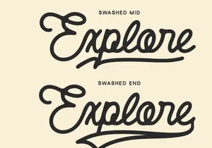 Azure Garden - Vintage Script
