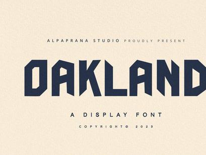 Oakland - Display Font