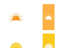 Sun logo design with a modern concept.