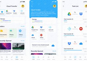 Cloud Storage App UI