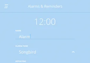 Alarm & Reminder App UI
