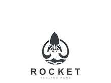 Rocket Logo Design template technology Design Concept, Creative Symbol